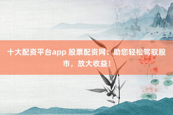 十大配资平台app 股票配资网：助您轻松驾驭股市，放大收益！