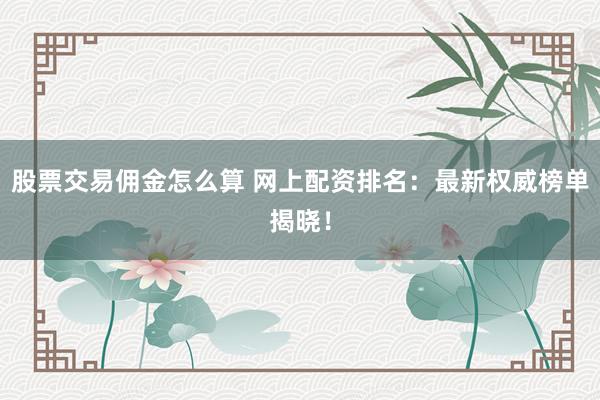股票交易佣金怎么算 网上配资排名：最新权威榜单揭晓！