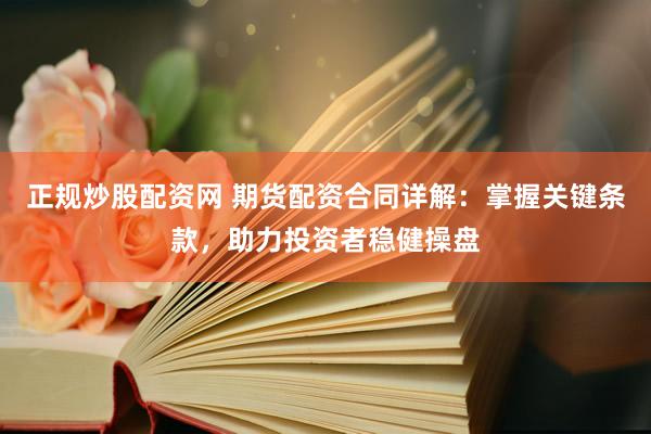 正规炒股配资网 期货配资合同详解：掌握关键条款，助力投资者稳健操盘