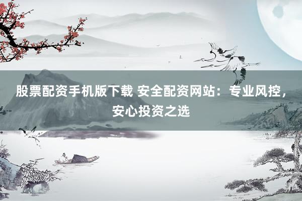 股票配资手机版下载 安全配资网站：专业风控，安心投资之选