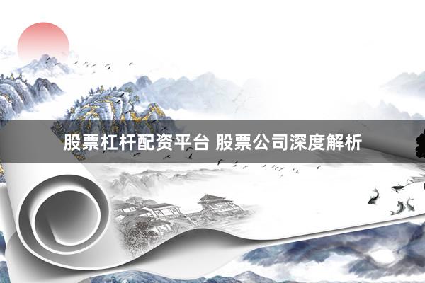 股票杠杆配资平台 股票公司深度解析